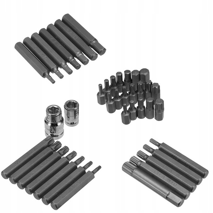 KLUCZE TORX SPLINE HEX IMBUSOWE BITY 40 el YATO