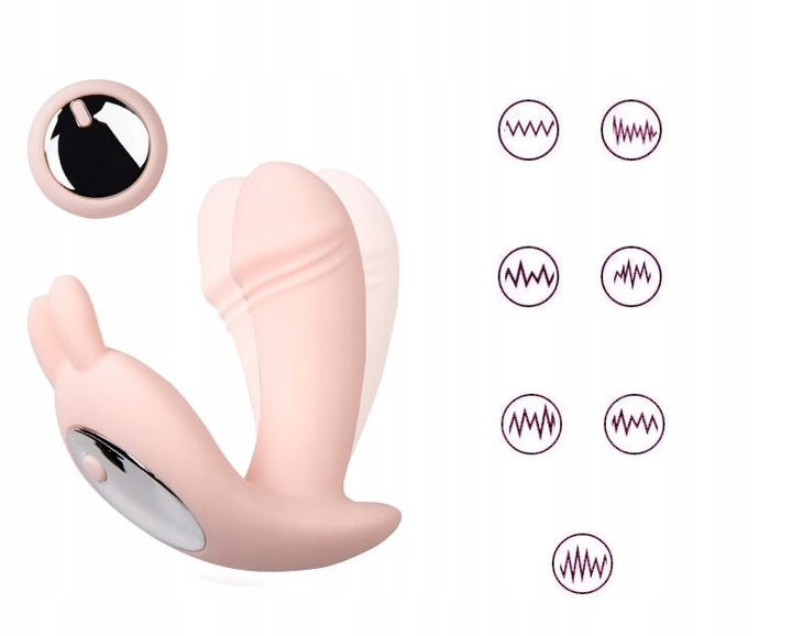 WIBRATOR WIELOFUNKCYJNY DAMSKI MOCNY 12 FUNKCJI WIBRACJI-PULSACJI PILOT USB