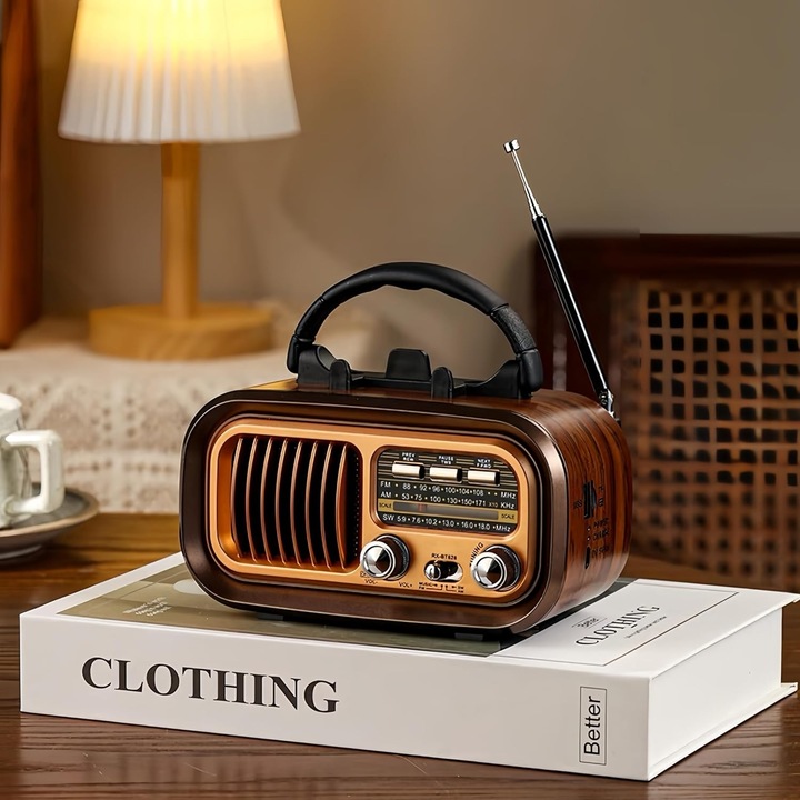 RADIO KUCHENNE RETRO KLASYCZNE AM FM SW BLUETOOTH SD TF AUX SOLAR