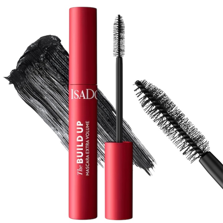 IsaDora tusz do rzęs Build Up Mascara Extra Volume 01 Super Black Isa Dora