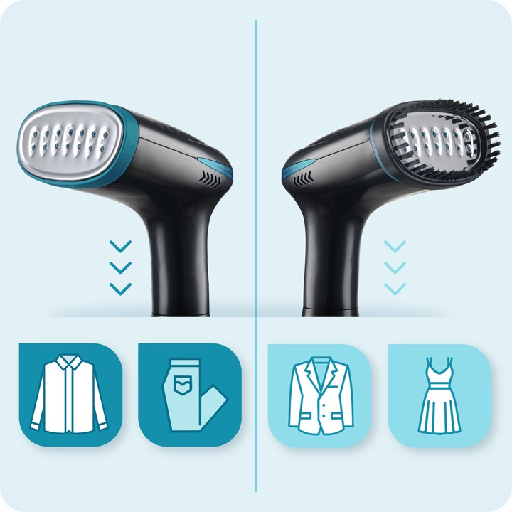 Parownica do ubrań 1500W Steamer parowy Żelazko parowe ZESTAW 32g/min