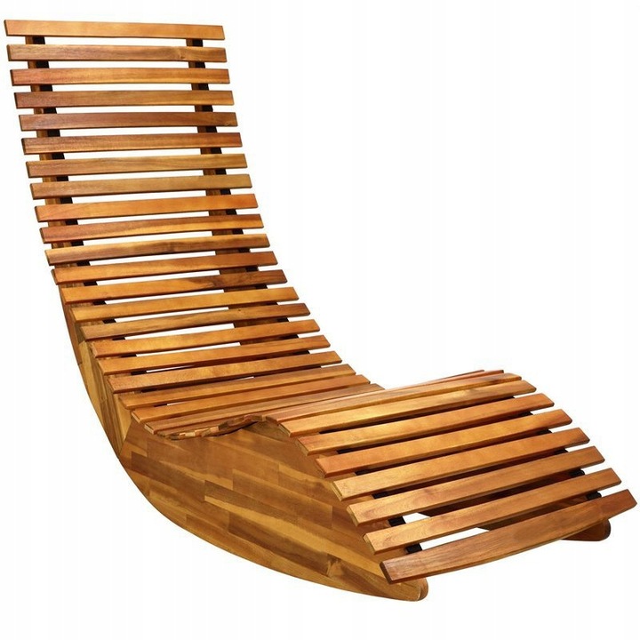 2x DREWNIANY LEŻAK OGRODOWY BUJAK Z DREWNA