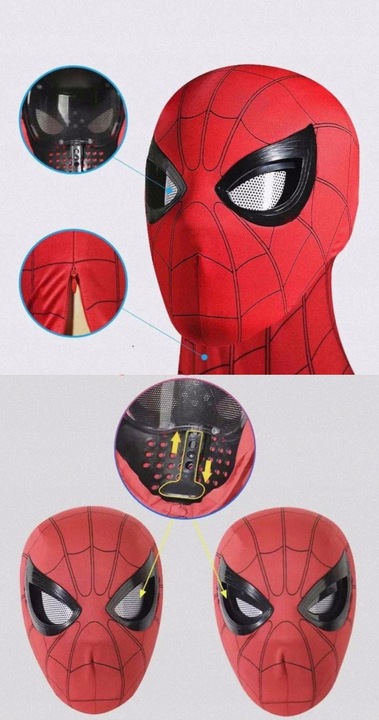 Maska Spider-mana (Ruszające Się Oczy) mnmlku