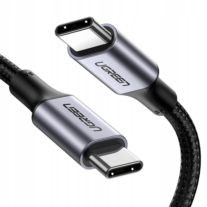 UGREEN MOCNY KABEL PRZEWÓD USB C DO USB-C QC 3.0 PD FCP 100W 5A 480MB/S 3M