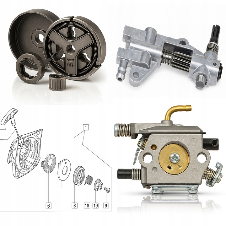 PIŁA SPALINOWA PILARKA ŁAŃCUCHOWA 5,7km 58cm3 2x łańc/prowad/Olej