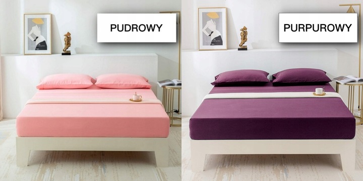 PRZEŚCIERADŁO BAWEŁNIANE Z GUMKĄ 200x220 PREMIUM RÓŻNE KOLORY SUPER JAKOŚĆ