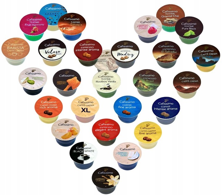 TCHIBO CAFISSIMO CAFFE CREMA VOLLMUNDIG 30 kapsli