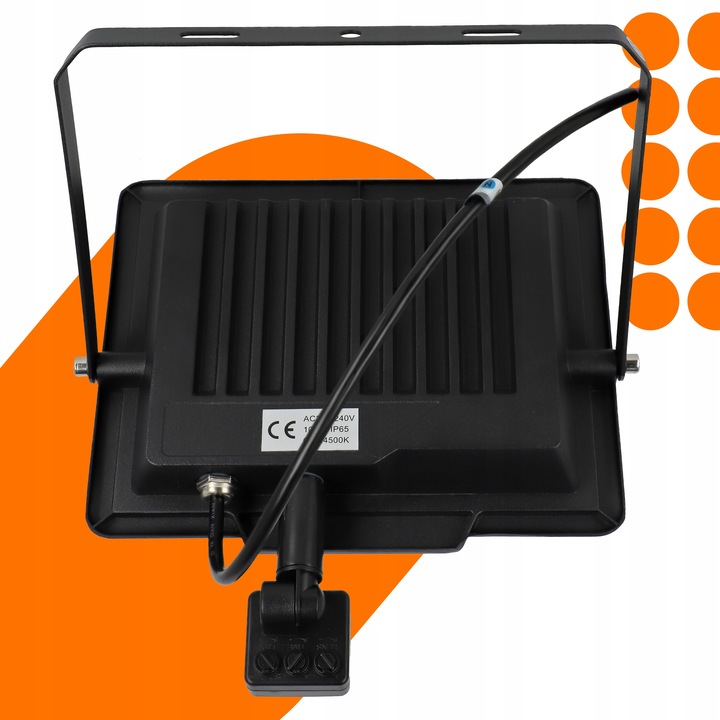 Naświetlacz LED Halogen 100W Reflektor Lampa Zewnętrzna Czujnik Ruchu