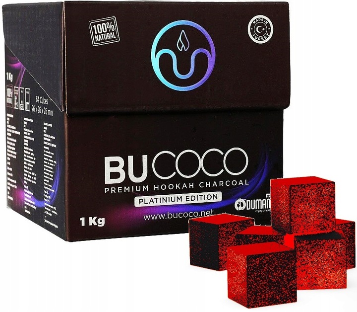 WĘGIEL kokosowy | BUCOCO PLATINIUM| do sziszy coal