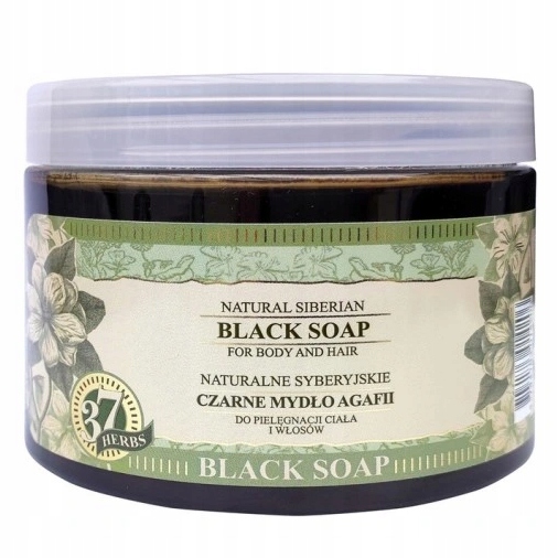 BABUSZKA AGAFIA Syberyjskie czarne mydło, 500 ml