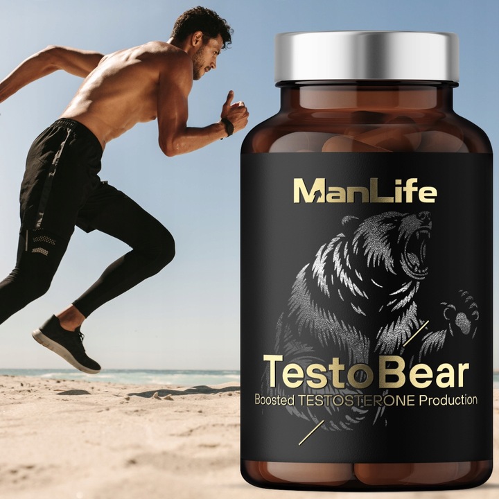 TESTOSTERON tabletki | Naturalny Booster TESTOSTERONU | ManLife TestoBear