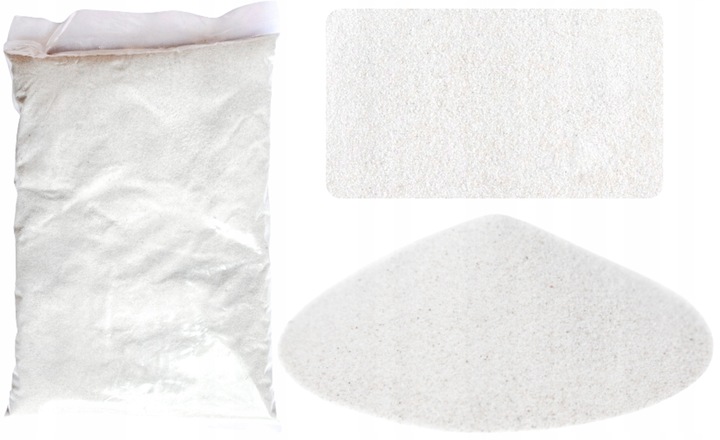 16KG BIAŁY PIASEK KWARCOWY ŻWIREK AKWARIUM 0,1-0,5