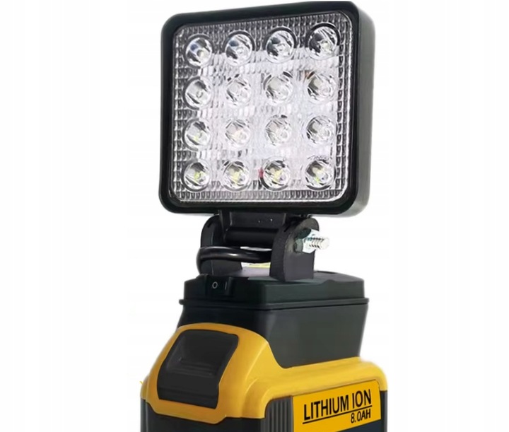 Lampa halogen do DeWalt 18V 20V akumulator LED LATARKA MOCNA ! FOCUS