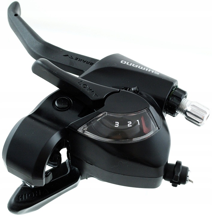 Klamkomanetka Lewa Przód Czarna Shimano ST-EF41 3 Rzędowa