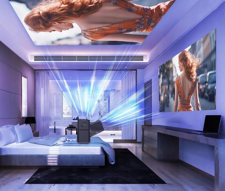 Projektor Rzutnik LED HY320 4K Android Smart TV WiFi Rzutnik Głośnik