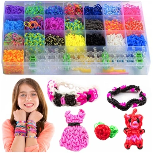 Gumki do robienia BRANSOLETEK DUŻU zestaw 4400+el XXL PREZENT