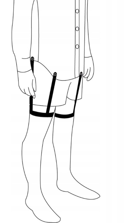 ORYGINALNE SZELKI DO KOSZULI SZELKI MESKIE DO UTRZYMANIA KOSZULI PREMIUM