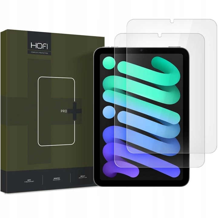 SZKŁO HARTOWANE HOFI GLASS PRO+ 2-PACK IPAD MINI 8.3 6 / 7 / 2021-2024 CLEA