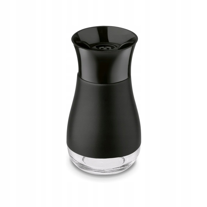 Zestaw CHLEBAK Stalowy i 2 POJEMNIKI na przyprawy Tadar Satino Black