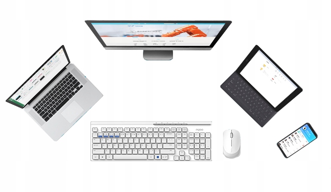 Klawiatura myszka zestaw bezprzewodowy RAPOO 8110M czarny