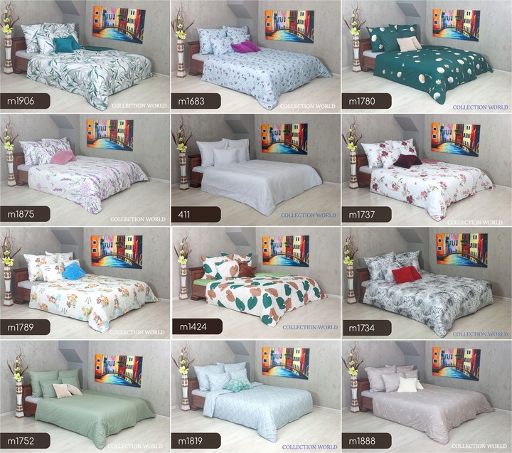 Pościel ELWAY 160x200 Bawełna Satynowa NOWE WZORY