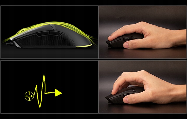 Mysz Myszka dla Graczy Gamingowa LED 400-7200 DPI