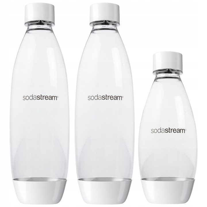 SATURATOR DO WODY SODASTREAM TERRA BIAŁY 3 BUTELKI + 3 SYROPY +
