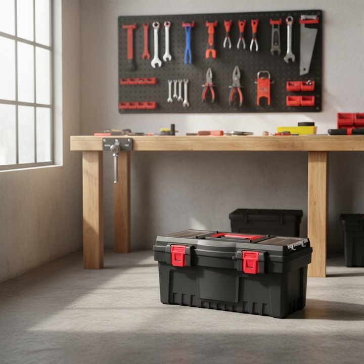 Skrzynka narzędziowa uniwersalana 55x27 nowy model 2024 warsztatowa