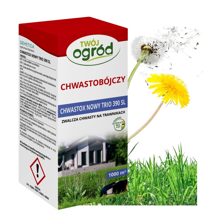 CHWASTOX NOWY TRIO 390 SL 200ml ŚRODEK CHWASTOBÓJCZY NA CHWASTY W