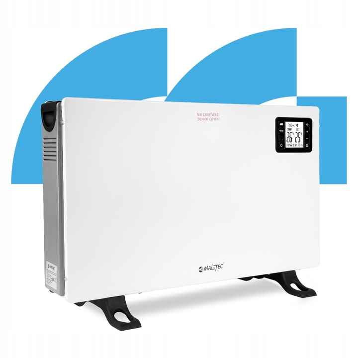 GRZEJNIK ELEKTRYCZNY KONWEKTOROWY TIMER TERMOSTAT PILOT MOCNY 2000W TURBO