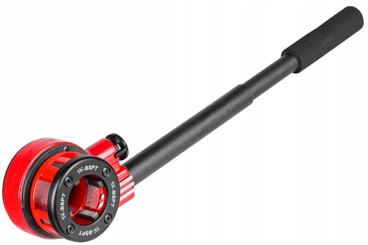 GWINTOWNICA RĘCZNA DO RUR grzechotka ZESTAW 6 narzynek głowic 1/4"–1