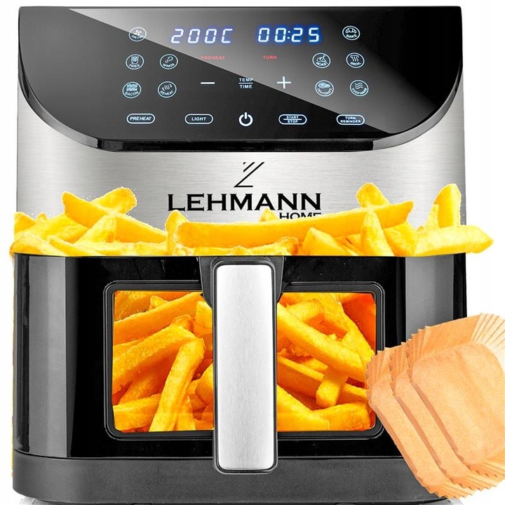 FRYTKOWNICA BEZTŁUSZCZOWA FRYTOWNICA AIRFRYER DUŻA 12 PROGRAMÓW 6l