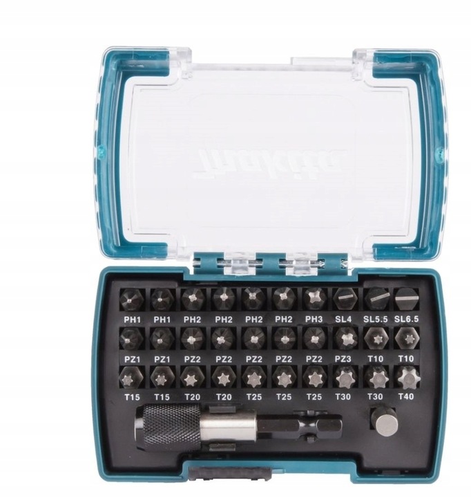 Zestaw bitów Do Zakrętarki WKRĘTARKI Makita D-74762 31 elementów