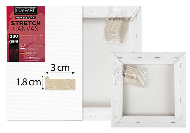 Podobrazie malarskie płótno bawełniane LOVEART 70x100cm do malowania 100x70