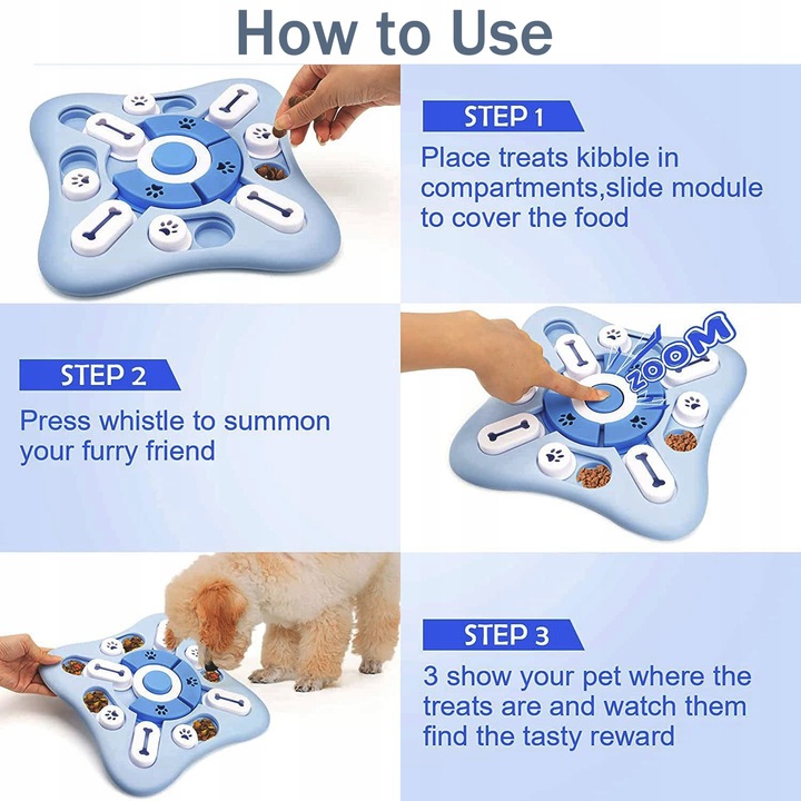 Zabawka Edukacyjna dla Psa Węchowa Mata Gra Kota Interaktywna na Przysmaki