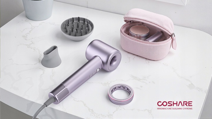Mocna Suszarka do Włosów COSHARE EssenceRing SuperFlow1 PRO Jonizacja