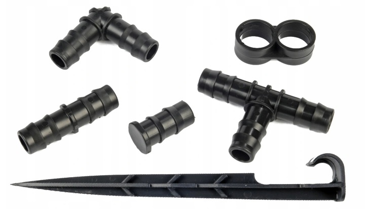 Uchwyty do linii rury kroplującej 100 16mm szpilki