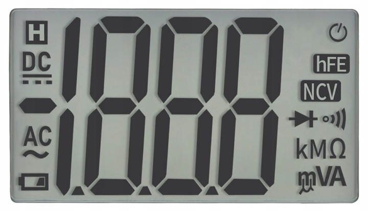 Miernik CYFROWY Elektryczny PROFESJONALNY Multimetr Prądu LCD 600V AC/DC