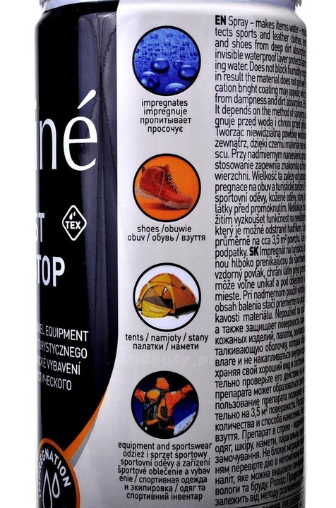 Duży UNIWERSALNY Wodoodporny spray IMPREGNAT DO ODZIEŻY BUTÓW Skóry