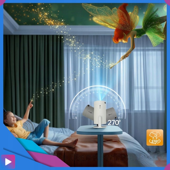 Projektor Rzutnik Android TV WiFi SMART Bluetooth 5.0 HD 4K Ekran 150