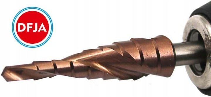 WIERTŁA KOBALTOWE STOPNIOWE STOŻKOWE DO METALU STALI ZESTAW HSS CO/M35