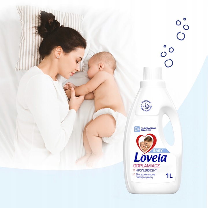 Lovela Baby hipoalergiczny odplamiacz do prania dla dzieci i niemowląt 1 L