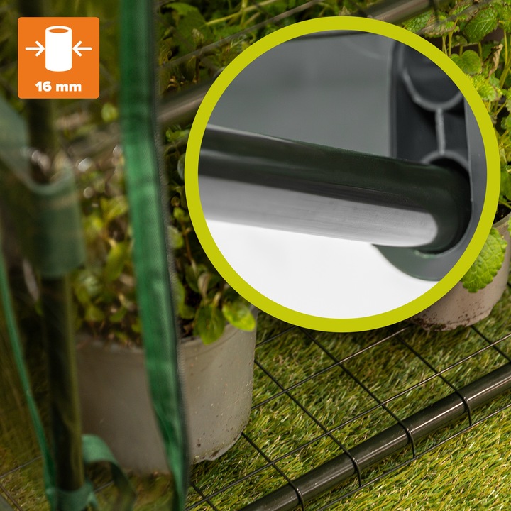 MINI SZKLARNIA 4 PÓŁKI OGRODOWA I BALKONOWA TUNEL - KALMIA I PRZEZROCZYSTA