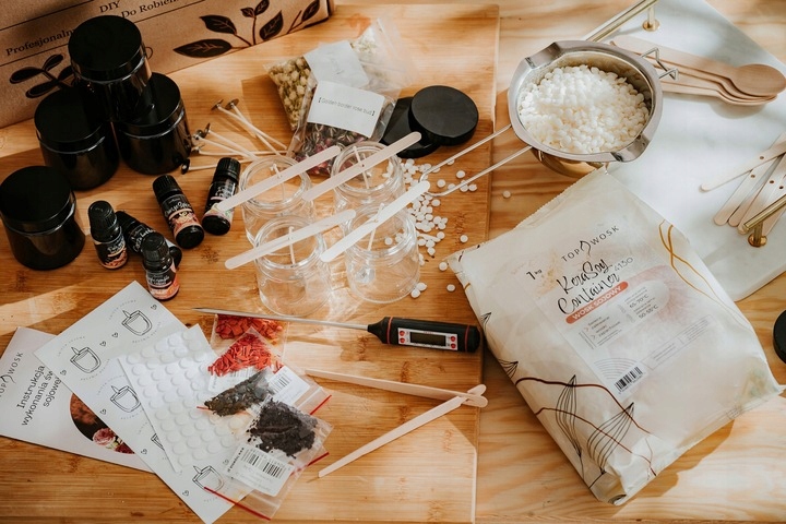 Zestaw do robienia wyrobu świec sojowych DUŻY idealny na PREZENT