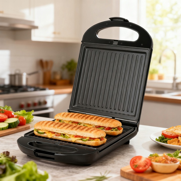 OPIEKACZ DO KANAPEK TOSTER GOFROWNICA PANINI 3W1 1200W Taylor Swoden