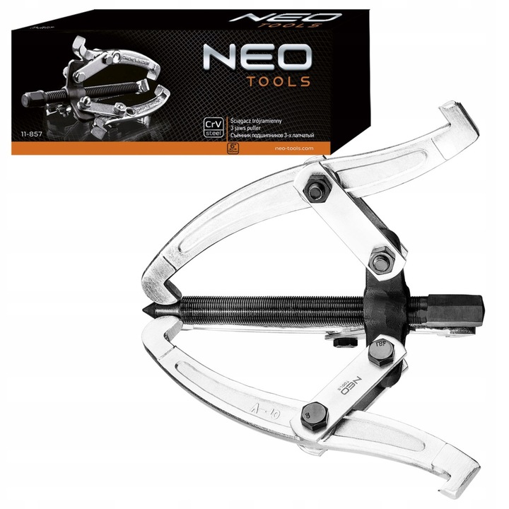 NEO ŚCIĄGACZ ŁOŻYSK TRÓJRAMIENNY 150MM ZE STALI CHROMOWO-WANADOWEJ