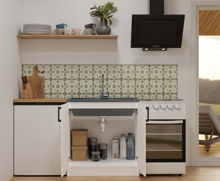 SZAFKA KUCHENNA DOLNA POD ZLEWOZMYWAK KATIA 80CM BIAŁA