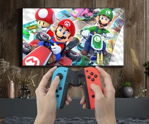 UCHWYT JOY-CON GRIP ŁADOWARKA DO NINTENDO SWITCH OLED PAD