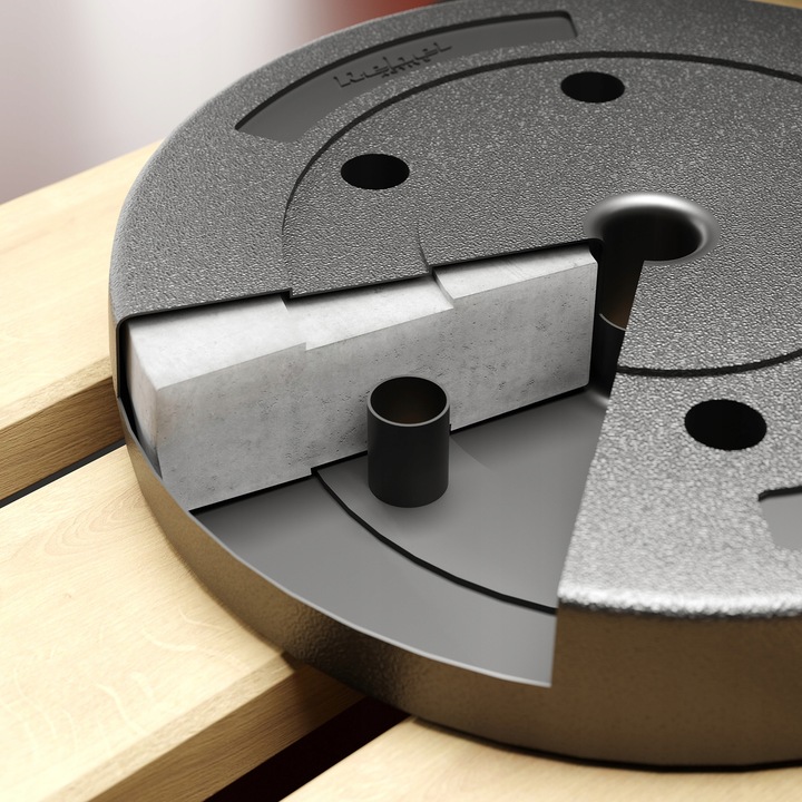 Obciążenie bitumiczne 20kg otwór 31mm Rebel solidne