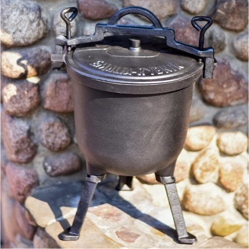 KOCIOŁEK ŻELIWNY Myśliwski 10L Garnek na ognisko